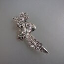 Neugablonz: Jugendstil Brosche geflügelte Elfe um 1910 (36482)