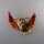 Neugablonz: Brosche lustiger Vogel Emaille (36484)