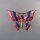 Neugablonz: Brosche Schmetterling Emaille Strass (36486)