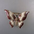 Neugablonz: Brosche Schmetterling Emaille Strass (36487)