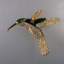 Neugablonz: Brosche fliegender Kolibri Strass (36489)