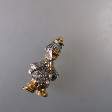 Neugablonz: Brosche Clown Strass (36500)