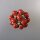 Neugablonz: Brosche Korallen Cabochons alter Stil um 1935 (36503)