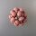 Neugablonz: Brosche Rosenquarz Cabochons alter Stil um 1935 (36504)