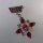 Neugablonz: Bewegliche Brosche Orden Strass um 1970 (36514)
