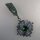Neugablonz: Bewegliche Brosche Orden Strass um 1970 (36516)