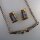 Neugablonz: Modernes Schmuckset Collier und Ohrclips (36517)