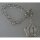 Neugablonz: Armband Krone Strass rhodiniert um 1990 (31549)
