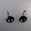 Neugablonz: Paar Ohrringe mit tollen blauen Stein (36529)