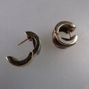 Neugablonz: Paar moderne Ohrstecker Amethyst um 1985 (36531)