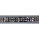 Neugablonz: Elegantes Armband weisser Strass um 1980 (31609)