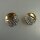 Neugablonz: Paar moderne Ohrclips Strass um 1985 (36535)