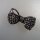 Neugablonz: Brosche Schleife Strass um 1960 (36579)
