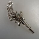 Neugablonz: Kragen- bzw. Kleider-Clip Strass um 1960 (36580)
