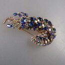 Neugablonz: Aussergewönliche Brosche Strass um 1950...