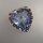Neugablonz: Brosche Herz aquamarinblauer Strass um 1950 (36615)